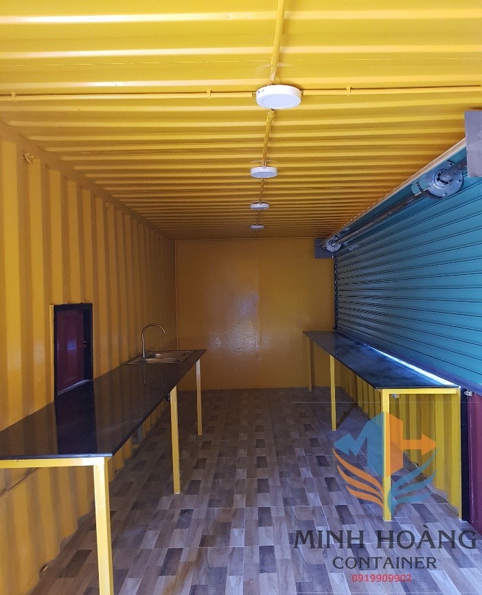 Container quầy cafe 40feet có phòng ngủ - C415